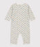 Floral Footless Cotton Sleepsuit MARSHMALLOW white/MULTICO white