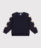 Boys' sweatshirt in lovely warm fleece SMOKING blue