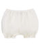 Baby girls' linen bloomers MARSHMALLOW white