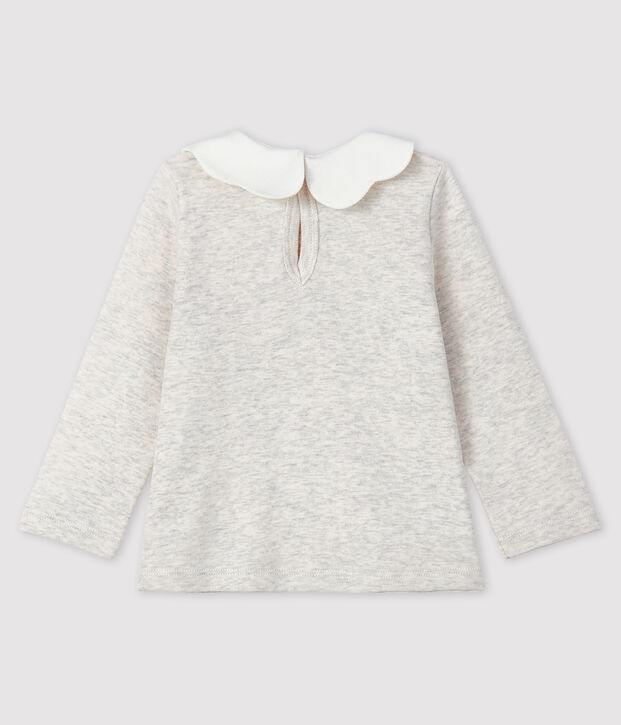 Baby girl's long-sleeved blouse beige