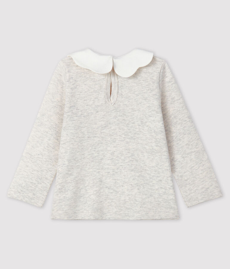 Baby girl's long-sleeved blouse beige