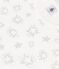 Girls' Star Print Cotton Pyjamas MARSHMALLOW white/MULTICO white