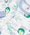 Children's pyjamas in fleece with a dragon print white/multicolor