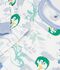 Children's pyjamas in fleece with a dragon print white/multicolor
