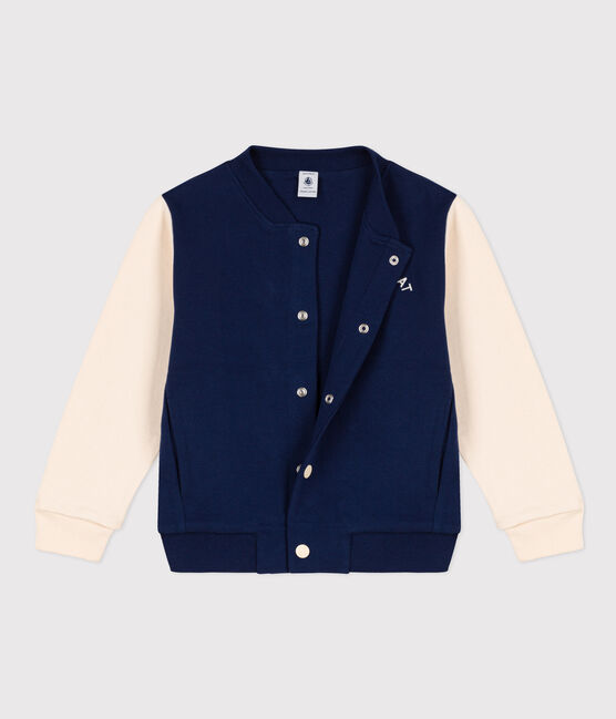 Unisex Fleece Baseball Jacket MEDIEVAL blue/AVALANCHE