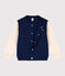 Unisex Fleece Baseball Jacket MEDIEVAL blue/AVALANCHE