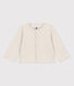 Babies' Plain Thick Jersey Cardigan
