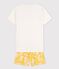 Boys' Cotton Short Pyjamas MARSHMALLOW white/ORGE