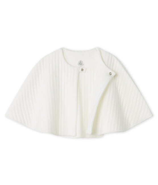 Babies' Wrap in Quilted Tube Knit MARSHMALLOW white