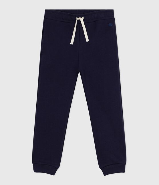 Girls' fleece jogging bottoms SMOKING blue