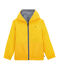 Child's warm, reversible windbreaker jacket JAUNE yellow