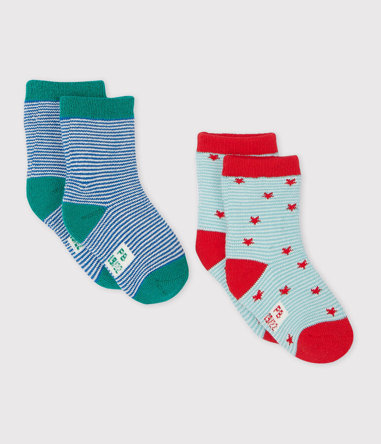 Set of 2 pairs of socks multicolor