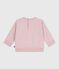 Babies' Petit Bateau embroidered cotton sweatshirt JOLI pink
