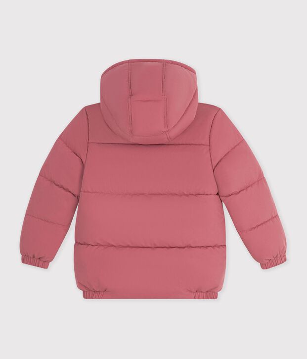 Children's plain puffer jacket pink