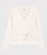 Women's Fine Cotton Wrapover Cardigan