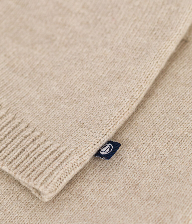 Babies' 2-piece knitwear set Ecru/pink