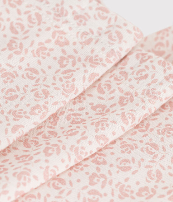 Babies' Printed Cotton Leggings MARSHMALLOW /PANTY