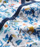 Baby boys' sleepsuit POUSSIERE grey/MULTICO white