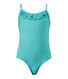 Girl's one-piece polka dot swimsuit