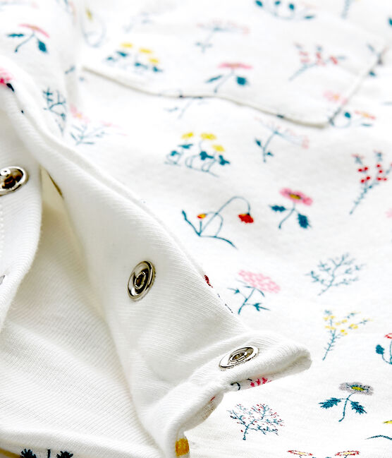 Baby girls' printed tube knit all-in-one LAIT white/MULTICO white