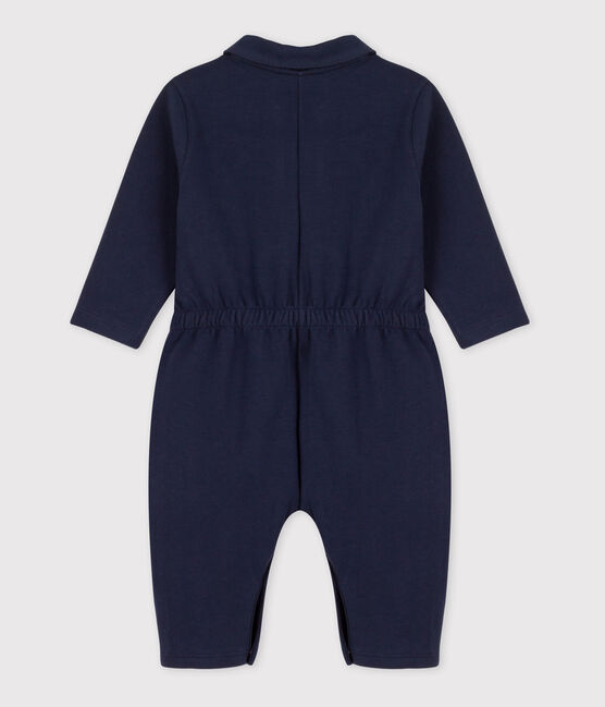 Babies' Thick Jersey Playsuit SMOKING blue