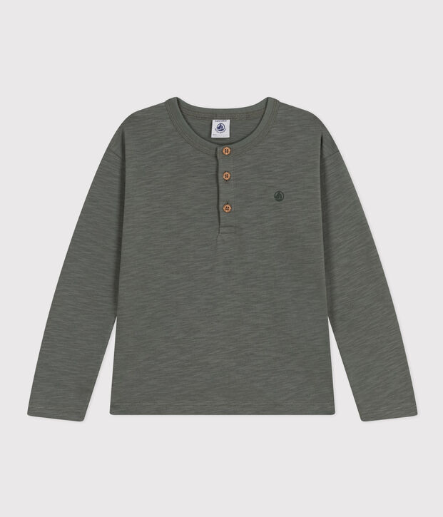 Boys' long-sleeved cotton T-shirt THUYA