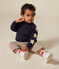 Babies' fleece sweatshirt SMOKING blue