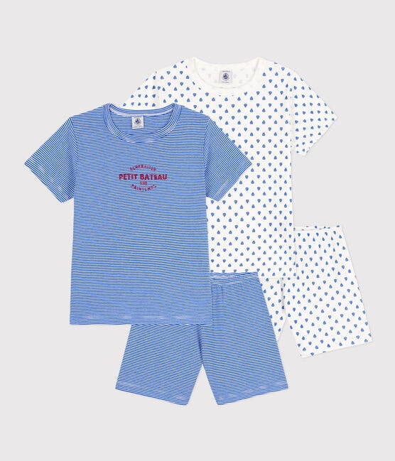 Boys' Pinstriped Short Cotton Pyjamas - 2-Pack variante 1