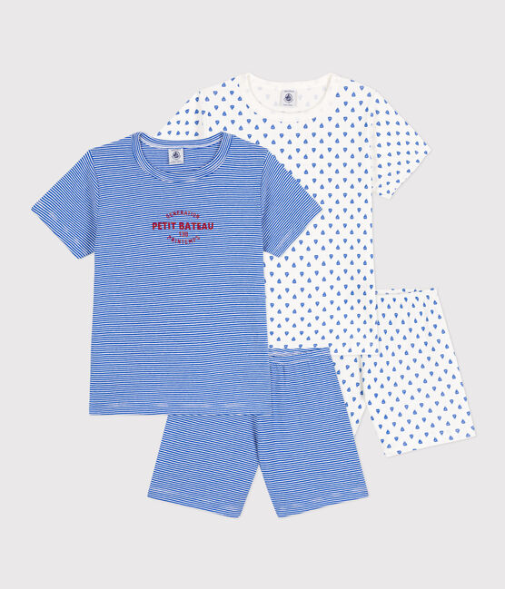 Boys' Pinstriped Short Cotton Pyjamas - 2-Pack variante 1