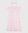 Children's fancy dress nightdress and tiara in cotton BARELY pink/MULTICO