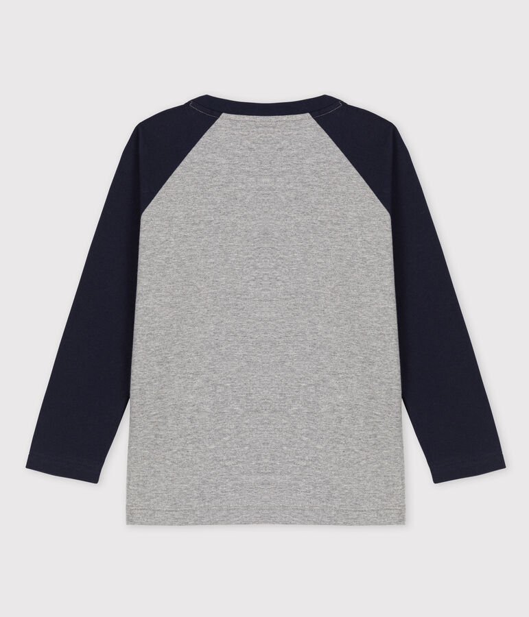 Tee-shirt manches longues en jersey enfant gar&ccedil;on SUBWAY grey/SMOKING blue