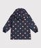 Babies' iconic heart print raincoat blue/multicolor