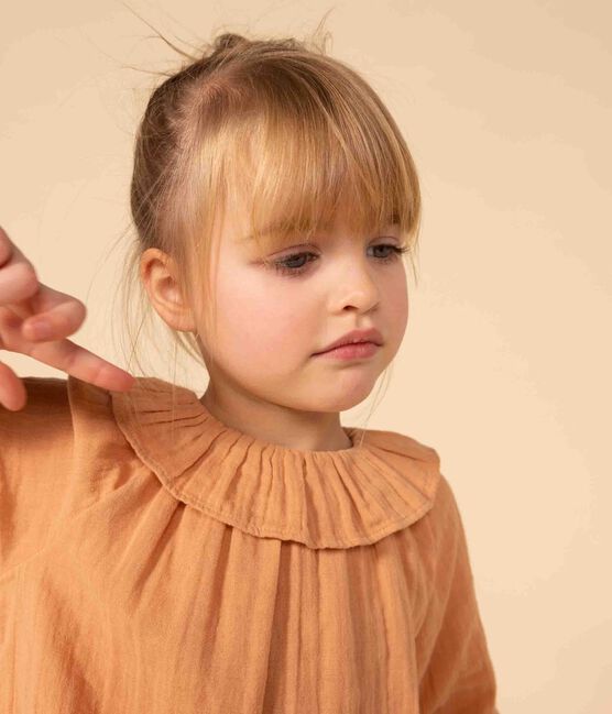 Girls' cotton gauze blouse SIENNA pink