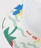 Children's cotton cap with a palm tree print Ecru/multicolor