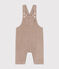 Babies' corduroy dungarees HUITRE