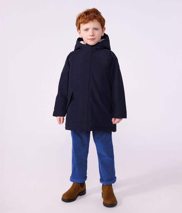 Children's plain mid-length parka SMOKING