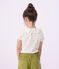 Children's short-sleeved floral print cotton T-shirt green/green