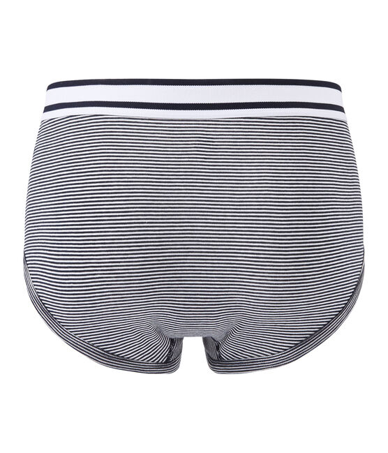 men's milleraie striped briefs SMOKING blue/MARSHMALLOW white