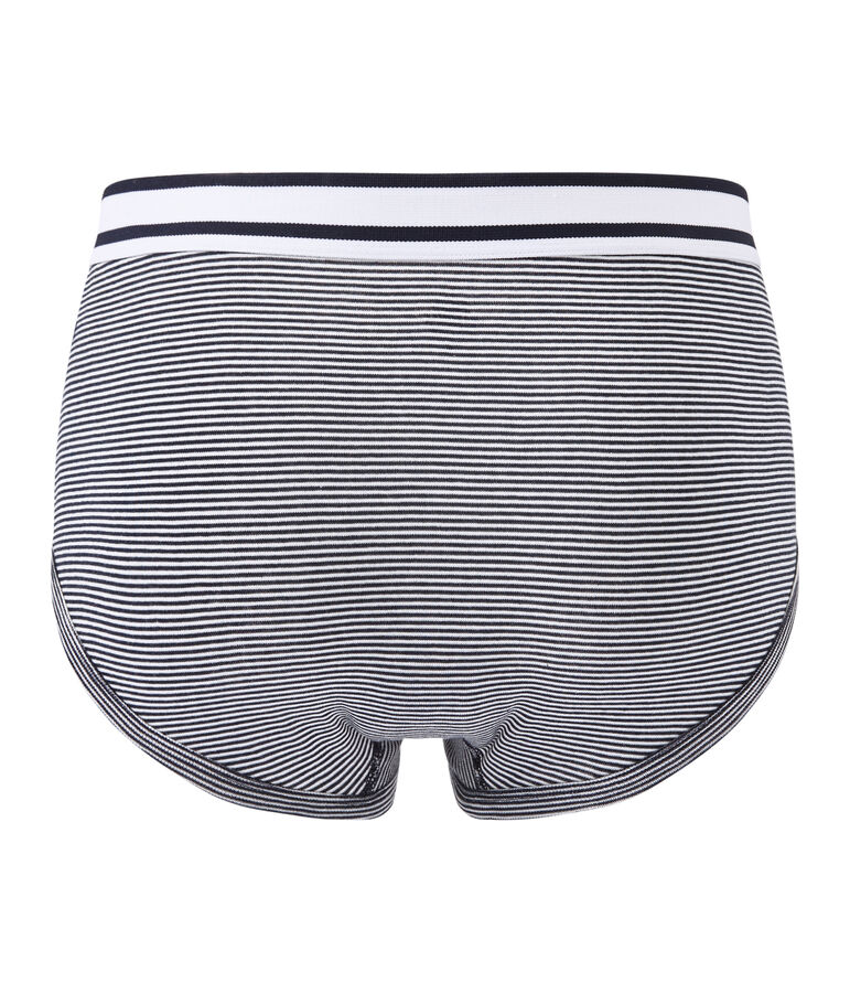 men's milleraie striped briefs blue/white