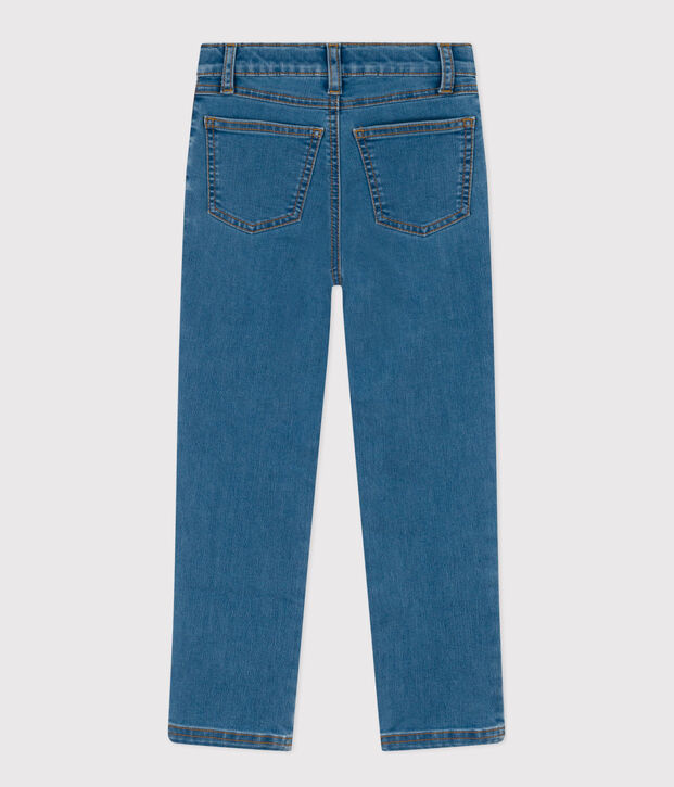 Girls' Denim Slim-Fit Trousers blue