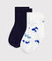 Babies' whale-print cotton socks - 2-Pack variante 1