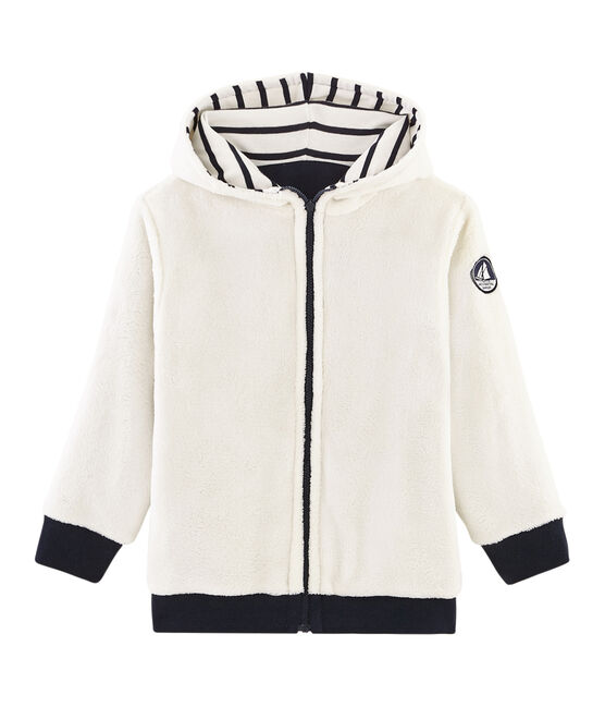 Boys' Reversible Zipped Sweatshirt SMOKING blue
