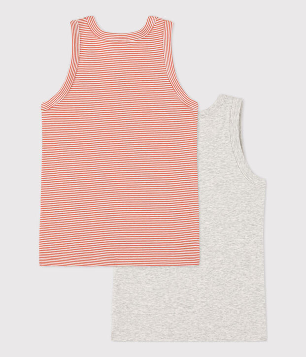 Boys' Cotton Vests - 2-Pack multicolor