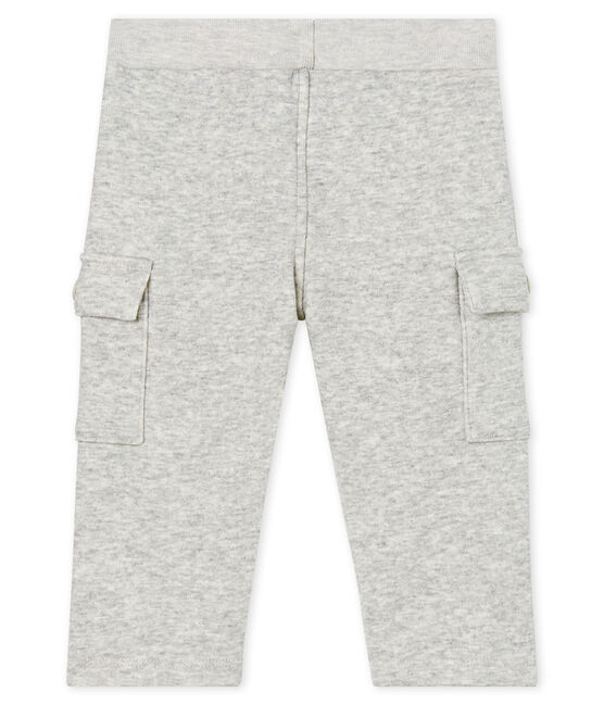 Baby Boys' Velour Knit Trousers BELUGA CHINE grey