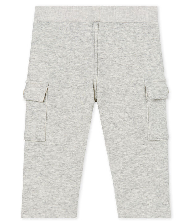 Baby Boys' Velour Knit Trousers BELUGA CHINE