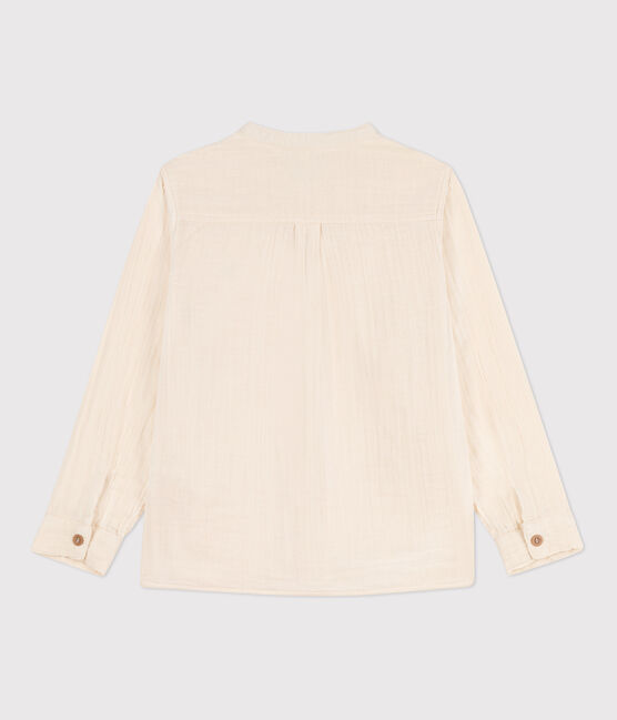 Boys' Cotton Gauze Shirt AVALANCHE Ecru