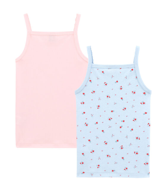 Little girl's strap vest duo variante 1