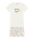 Girls' Ribbed Cropped Pyjamas