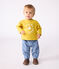 Long-sleeved cotton baby t-shirt NAPLES yellow