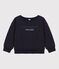 Unisex Patterned Fleece Sweatshirt SMOKING blue